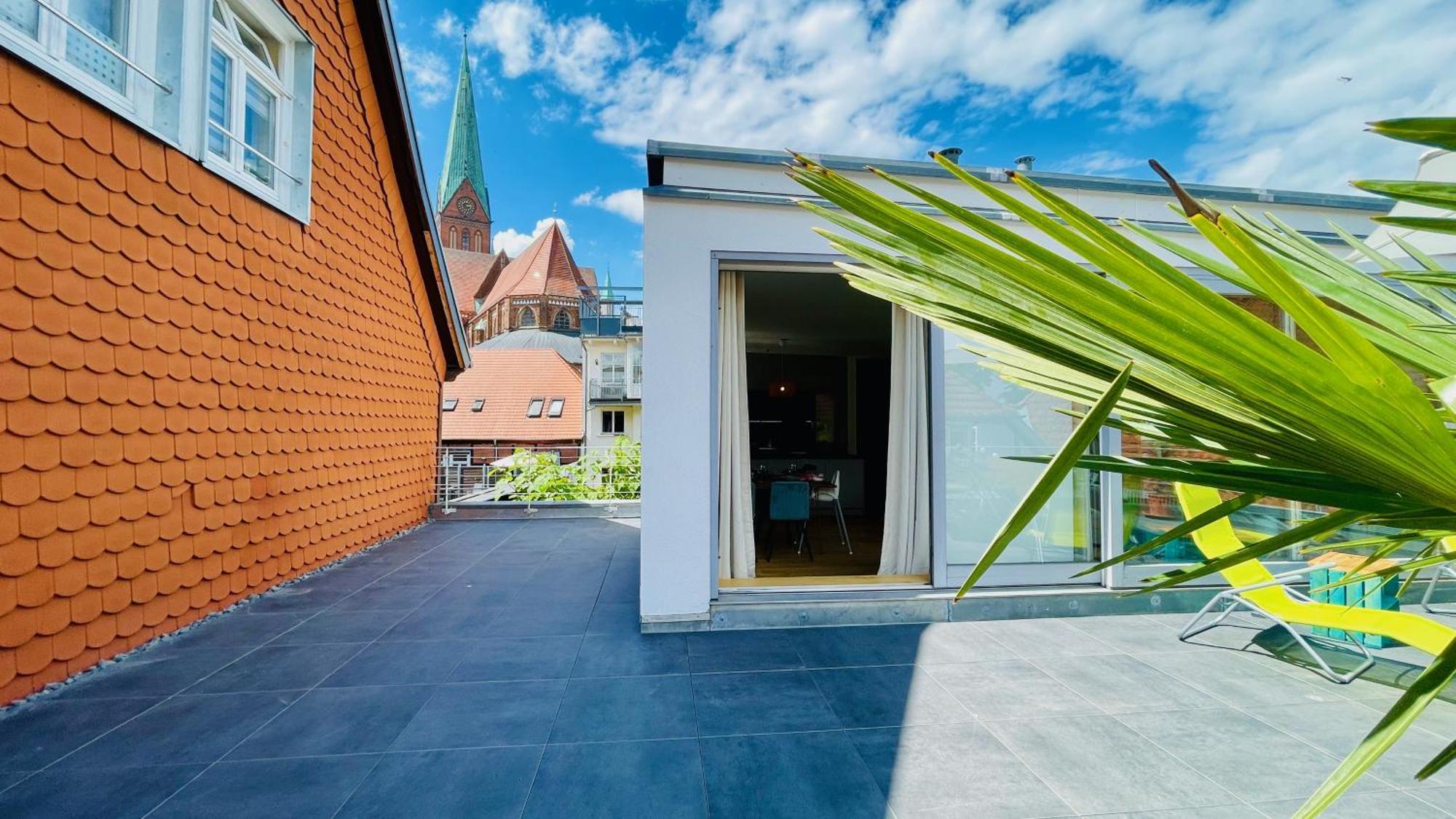 Domschloss, Zentrum, 6 Personen, Business, Dachterrasse, Familien Schwerin  Exterior foto